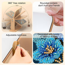 Load image into Gallery viewer, DIY Butterfly Diamond Painting Kit Rotatable Mirror w Diamond Art Jewelry Box