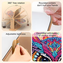 Load image into Gallery viewer, DIY Owl Diamond Painting Kit Rotatable Mirror w Diamond Painting Jewelry Box