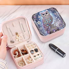 Load image into Gallery viewer, DIY Owl Diamond Painting Kit Rotatable Mirror w Diamond Painting Jewelry Box