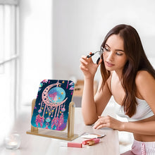 Load image into Gallery viewer, DIY Dream Catcher Diamond Painting Kit Rotatable Mirror Diamond Art Jewelry Box