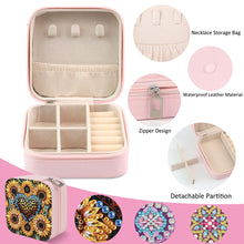 Load image into Gallery viewer, DIY Sun and Moon Diamond Painting Kit Rotatable Mirror w Diamond Art Jewelry Box