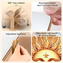 Load image into Gallery viewer, DIY Sun and Moon Diamond Painting Kit Rotatable Mirror w Diamond Art Jewelry Box