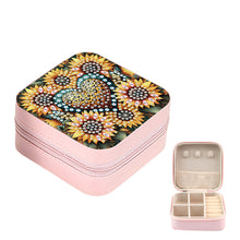 Load image into Gallery viewer, DIY Sun and Moon Diamond Painting Kit Rotatable Mirror w Diamond Art Jewelry Box