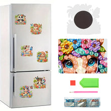 Load image into Gallery viewer, 6Pcs Acrylic 2D Flat Summer Animals Diamond Painting Fridge Magnet for Fridge