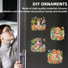 Load image into Gallery viewer, 6Pcs Acrylic 2D Flat Summer Animals Diamond Painting Fridge Magnet for Fridge