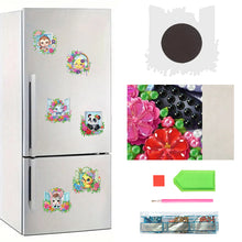 Load image into Gallery viewer, 6Pcs Acrylic 2D Flat Animals Diamond Painting Fridge Magnet for Whiteboard