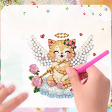 Load image into Gallery viewer, 6Pcs Acrylic 2D Flat Cloud Cats Diamond Painting Fridge Magnet for Fridge
