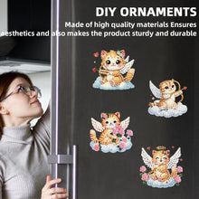 Load image into Gallery viewer, 6Pcs Acrylic 2D Flat Cloud Cats Diamond Painting Fridge Magnet for Fridge