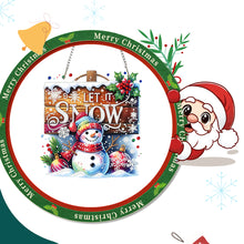Load image into Gallery viewer, Xmas Theme 2D/Flat DIY Diamond Painting Art Pendant Wall Door Decoration