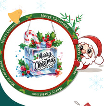 Load image into Gallery viewer, Xmas Theme 2D/Flat DIY Diamond Painting Art Pendant Wall Door Decoration