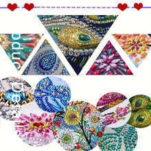 Load image into Gallery viewer, Xmas Theme 2D/Flat DIY Diamond Painting Art Pendant Wall Door Decoration