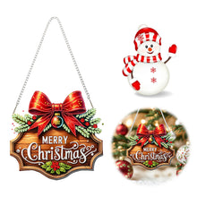 Load image into Gallery viewer, Xmas Theme 2D/Flat DIY Diamond Painting Art Pendant Wall Door Decoration