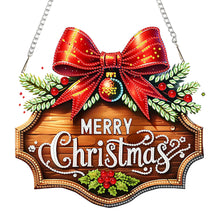 Load image into Gallery viewer, Xmas Theme 2D/Flat DIY Diamond Painting Art Pendant Wall Door Decoration