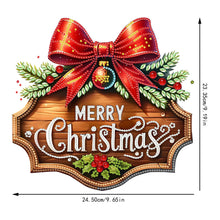 Load image into Gallery viewer, Xmas Theme 2D/Flat DIY Diamond Painting Art Pendant Wall Door Decoration