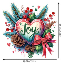 Load image into Gallery viewer, Xmas Theme 2D/Flat DIY Diamond Painting Art Pendant Wall Door Decoration