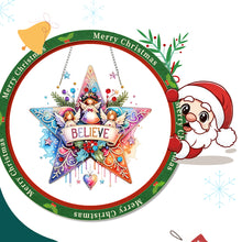 Load image into Gallery viewer, Xmas Theme 2D/Flat DIY Diamond Painting Art Pendant Wall Door Decoration