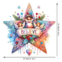 Load image into Gallery viewer, Xmas Theme 2D/Flat DIY Diamond Painting Art Pendant Wall Door Decoration