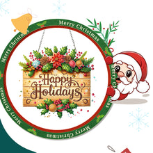 Load image into Gallery viewer, Xmas Theme 2D/Flat DIY Diamond Painting Art Pendant Wall Door Decoration