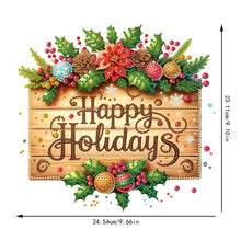 Load image into Gallery viewer, Xmas Theme 2D/Flat DIY Diamond Painting Art Pendant Wall Door Decoration