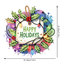 Load image into Gallery viewer, Xmas Theme 2D/Flat DIY Diamond Painting Art Pendant Wall Door Decoration