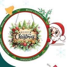 Load image into Gallery viewer, Xmas Theme 2D/Flat DIY Diamond Painting Art Pendant Wall Door Decoration