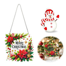 Load image into Gallery viewer, Xmas Theme 2D/Flat DIY Diamond Painting Art Pendant Wall Door Decoration