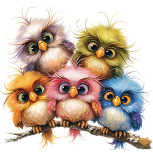 Load image into Gallery viewer, Diamond Painting - Full Round - Owl (30*30CM)