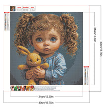 Load image into Gallery viewer, Diamond Painting - Full Round - Cute Girl (40*40CM)