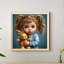 Load image into Gallery viewer, Diamond Painting - Full Round - Cute Girl (40*40CM)