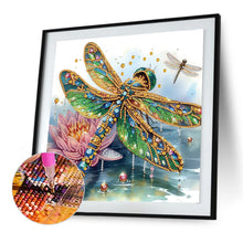 Load image into Gallery viewer, Diamond Painting - Partial Special Shaped - Dragonfly (30*30CM)