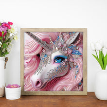Load image into Gallery viewer, Diamond Painting - Partial Special Shaped - Unicorn (30*30CM)