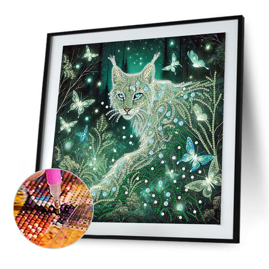 Diamond Painting - Partial Special Shaped - Cat (30*30CM)