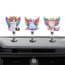 Load image into Gallery viewer, 5pcs 2D Flat Angel Cat DIY Diamond Painting Shake Car Ornaments for Center Console