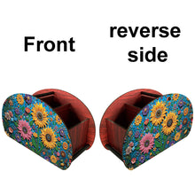 Load image into Gallery viewer, DIY Sunflower Design Wooden Diamond Painting Makeup Brush Storage Box Organizer