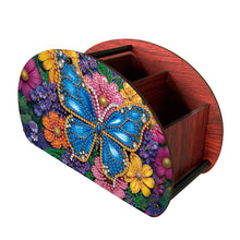 Load image into Gallery viewer, DIY Gem Butterfly Design Wooden Diamond Painting Makeup Brush Storage Box Kit