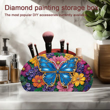 Load image into Gallery viewer, DIY Gem Butterfly Design Wooden Diamond Painting Makeup Brush Storage Box Kit