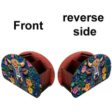 Load image into Gallery viewer, DIY Gem Cow Design Wooden Diamond Painting Makeup Brush Storage Box Organizer