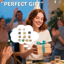 Load image into Gallery viewer, 12 Pairs Denim DIY Diamond Art Earrings Double Sided Diamond Painting Earrings