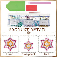 Load image into Gallery viewer, 12 Pairs Leaves DIY Diamond Art Earrings Double Sided Diamond Painting Earrings