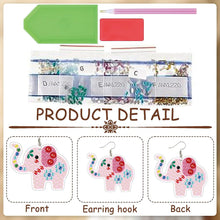Load image into Gallery viewer, 12 Pairs Animal DIY Diamond Art Earrings Double Sided Diamond Painting Earrings