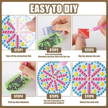 Load image into Gallery viewer, 12 Pair Transparent DIY Diamond Art Earring Double Side Diamond Painting Earring