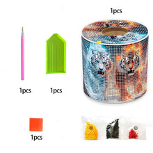 Load image into Gallery viewer, Tiger DIY Diamond Painting Handmade Tissue Holder Rhinestones Decor Tissue Box