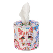 Load image into Gallery viewer, Kitten DIY Diamond Painting Handmade Tissue Holder Rhinestones Decor Tissue Box