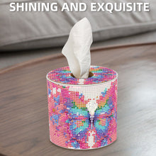 Load image into Gallery viewer, Butterfly DIY Diamond Painting Handmade Tissue Holder Rhinestones Tissue Box