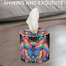 Load image into Gallery viewer, Butterfly DIY Diamond Painting Handmade Tissue Holder Rhinestones Tissue Box