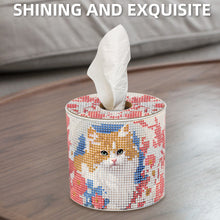 Load image into Gallery viewer, Kitten DIY Diamond Painting Handmade Tissue Holder Rhinestones Decor Tissue Box