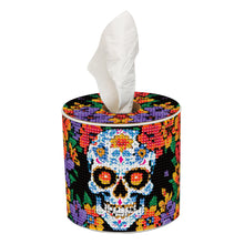 Load image into Gallery viewer, Flower Skeleton DIY Diamond Painting Handmade Tissue Holder Crystal Tissue Box