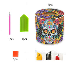 Load image into Gallery viewer, Flower Skeleton DIY Diamond Painting Handmade Tissue Holder Crystal Tissue Box