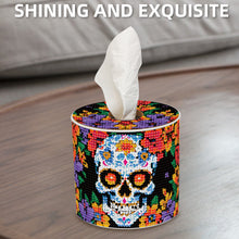 Load image into Gallery viewer, Flower Skeleton DIY Diamond Painting Handmade Tissue Holder Crystal Tissue Box