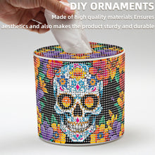 Load image into Gallery viewer, Flower Skeleton DIY Diamond Painting Handmade Tissue Holder Crystal Tissue Box